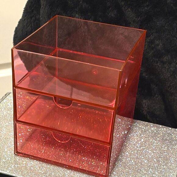 At Home Neon Pink 2-Drawer Storage Organizer - Picture 8 of 11